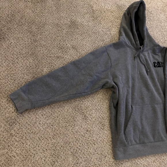 Men’s Caterpillar heavy Weight Hoodie Gray size XXL - Picture 2 of 13